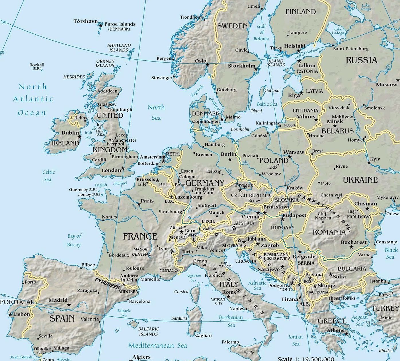 Map of Europe